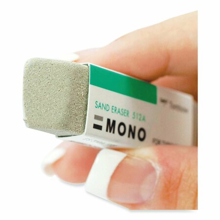Tombow Mono Sand Eraser, For Pencil/Ink Marks, Rectangular Block, Small, White 57304